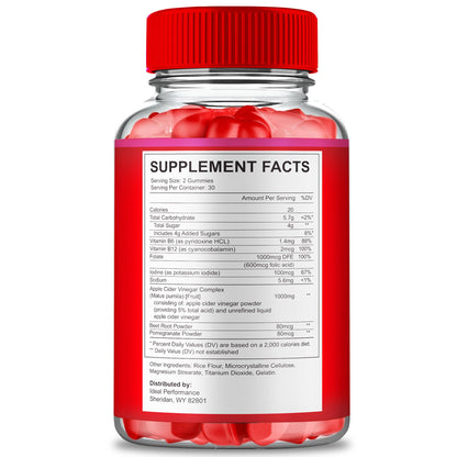 IDEAL PERFORMANCE Lipo Gummy – Keto ACV Gummies, Maximum Strength (2 Pack)