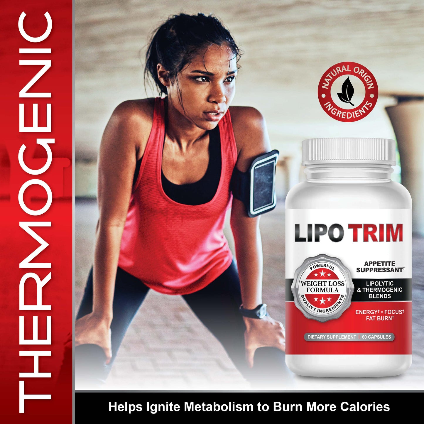 Lipo Trim - Advanced Lipogenic Thermogenic Diet Pills – Boost Energy, Focus, and Fat Loss – 60 Capsules