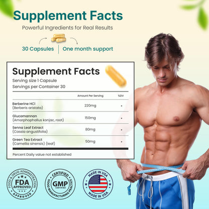 LIPOBLUE BOOST Natural Wellness Supplement | 30-Day, Once-Daily Capsule