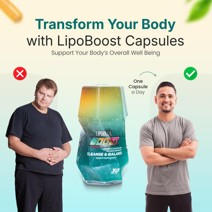 LIPOBLUE BOOST Natural Wellness Supplement | 30-Day, Once-Daily Capsule