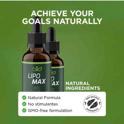 Lipo Max Drops | Premium Liquid Drops for Natural Support - 1 Month Supply