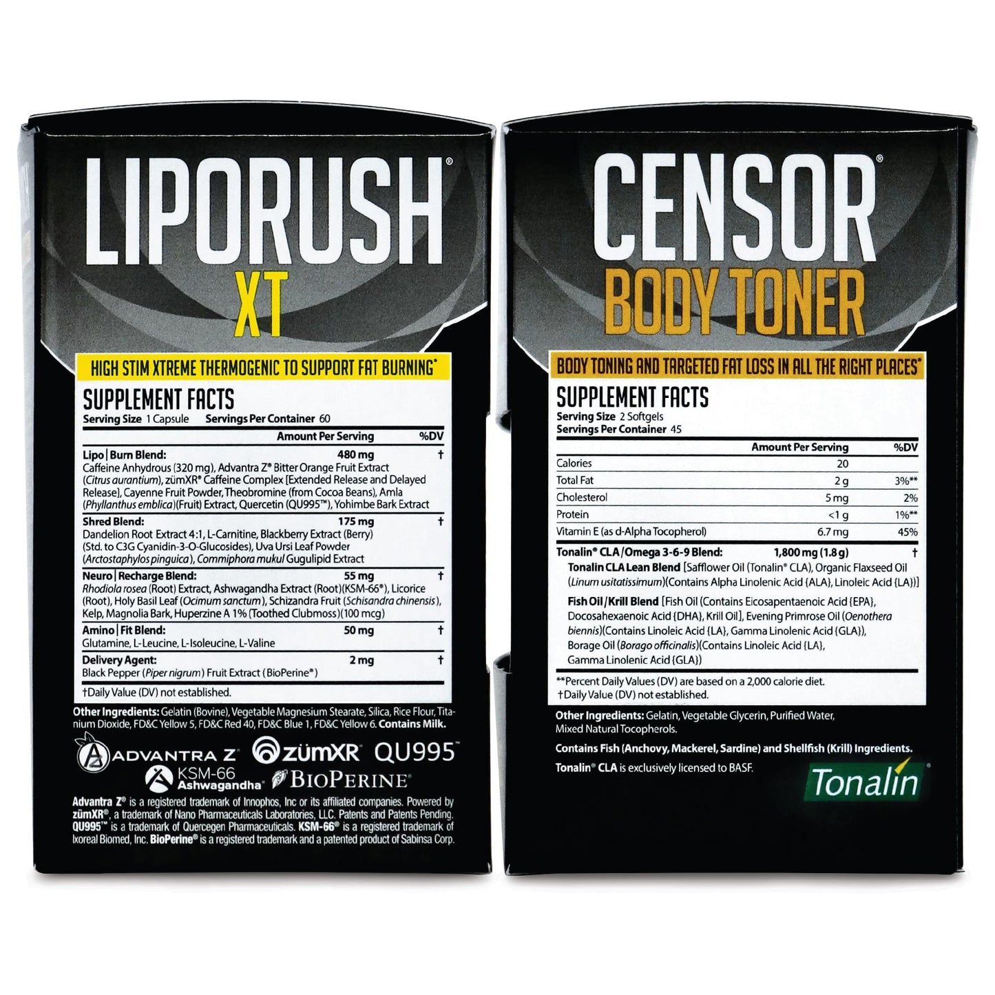 LIPORUSH NDS Dual Impact Weight Loss Stack – Thermogenic + CLA Toner