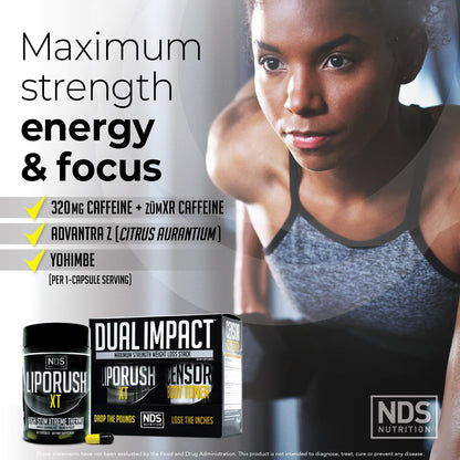 LIPORUSH NDS Dual Impact Weight Loss Stack – Thermogenic + CLA Toner