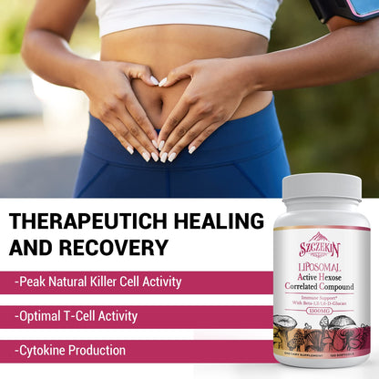 1500mg Liposomal AHCC Supplement - Immune Support & Liver Function, 720 Soft Gels