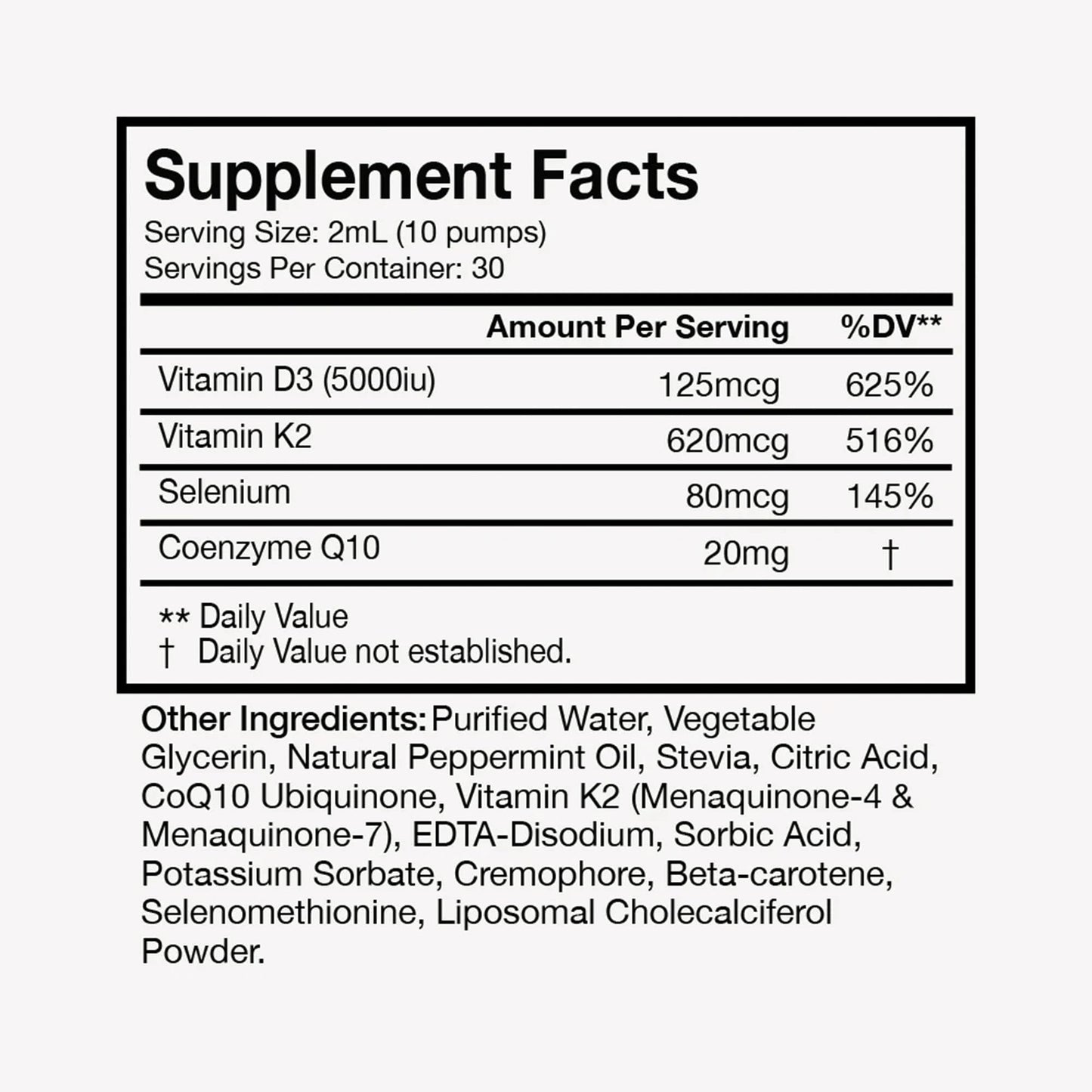 Terra Health Essentials Liposomal Vitamin D3 + K2 – Bone Health & Calcium Absorption | 1 Bottle, 30 Day Supply