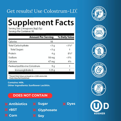 Sovereign Laboratories Colostrum-LD Liposomal Delivery Powder – 90 Servings