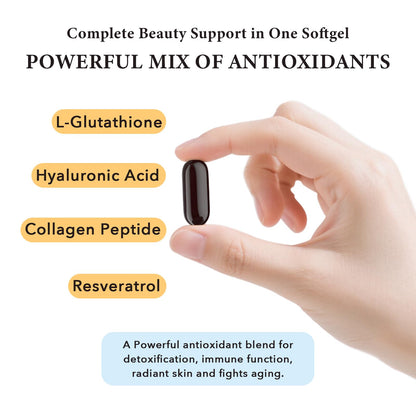 CORPORALIGHT Liposomal Glutathione Softgels | Enhanced Absorption, Immune Support & Liver Detox | 180 Softgels