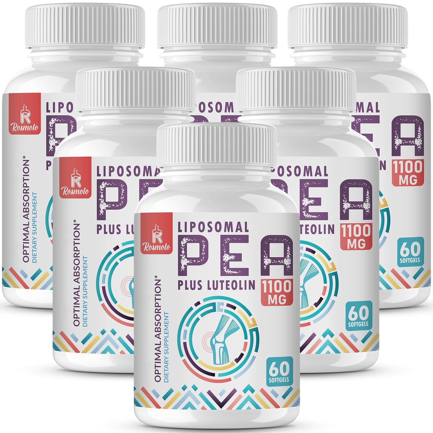 Liposomal Palmitoylethanolamide (PEA) 1000 mg + Luteolin 100 mg | Micronized 99% Purity | 360 Softgels