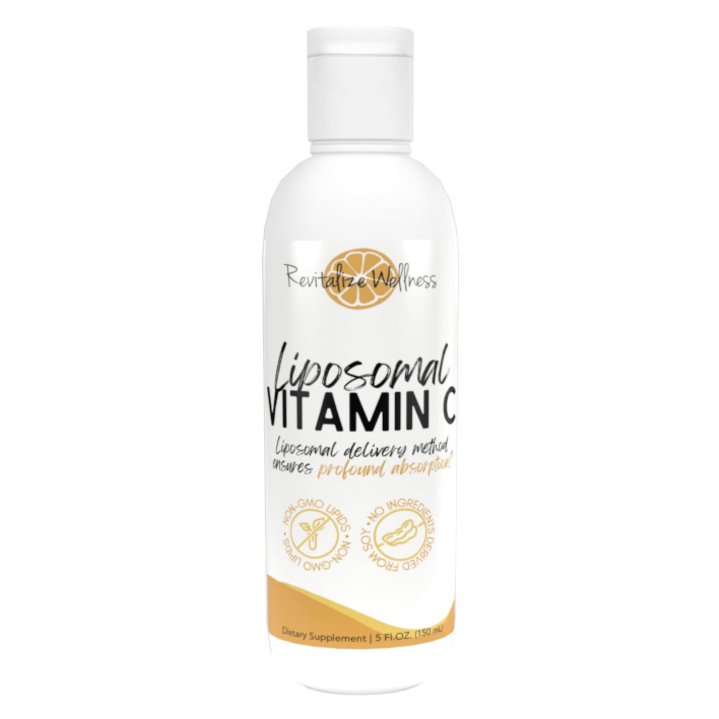 Revitalize Wellness Liposomal Vitamin C 1,000 mg - Pure, Corn Free, GMO-Free, 30 Servings