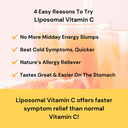 Revitalize Wellness Liposomal Vitamin C 1,000 mg - Pure, Corn Free, GMO-Free, 30 Servings