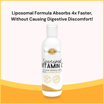 Revitalize Wellness Liposomal Vitamin C 1,000 mg - Pure, Corn Free, GMO-Free, 30 Servings