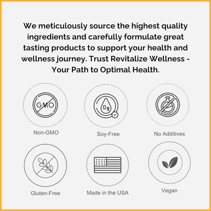 Revitalize Wellness Liposomal Vitamin C 1,000 mg - Pure, Corn Free, GMO-Free, 30 Servings