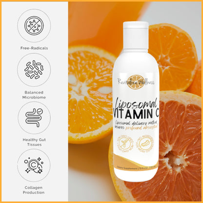 Revitalize Wellness Liposomal Vitamin C 1,000 mg - Pure, Corn Free, GMO-Free, 30 Servings
