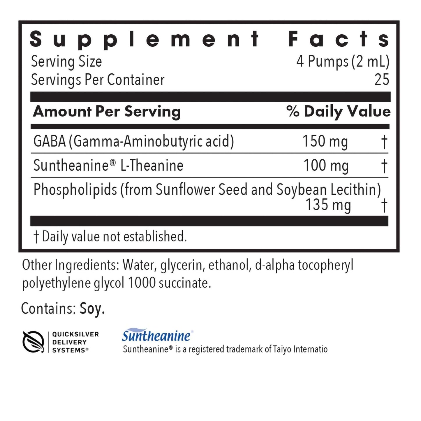 Allergy Research Group Liposomal Zen – GABA & L-Theanine Sleep Support