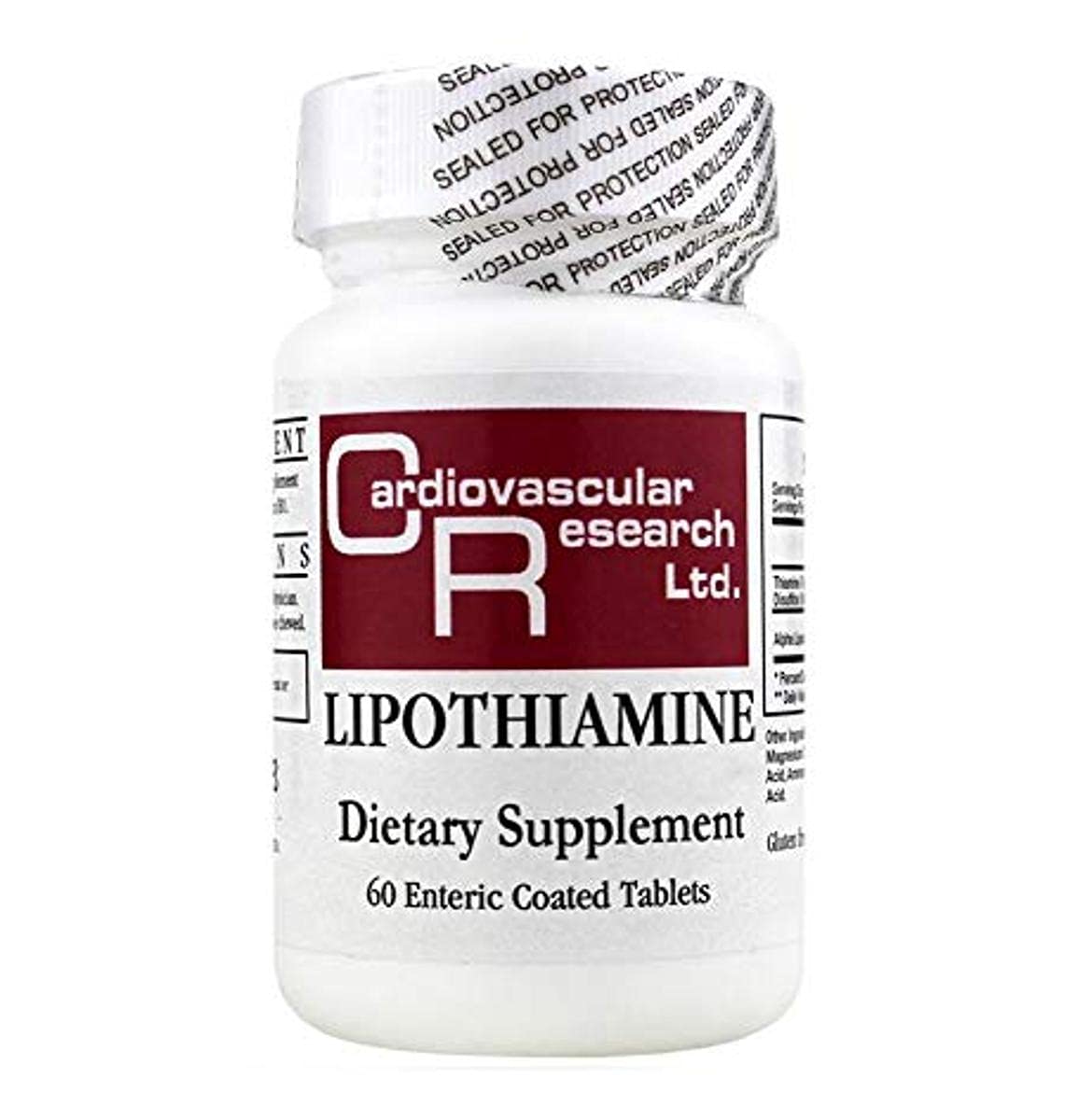Cardiovascular Research Lipothiamine White 60 Count THIAM2 | Vitamin B1 Supplement