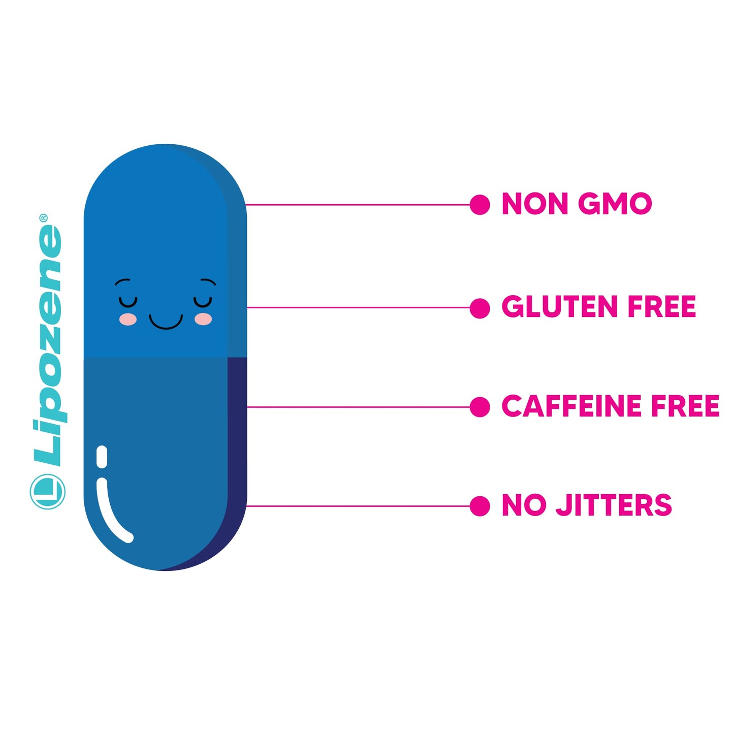 Lipozene Diet Pills – 4 Bottles (120 Capsules) Fiber-Based Appetite Control