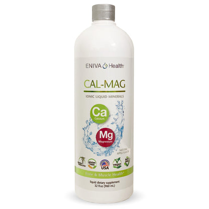 Liquid Ionic Calcium Magnesium Supplement (32oz) – Healthy Bones, Hair & Nails | Eniva Health