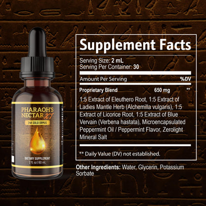 Nutraville Pharaoh's Nectar XT 24K Monoatomic Gold Ormus – 2 Pack