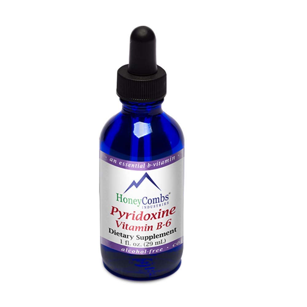 Vitamin B6 Drops (Pyridoxine) – Liquid B Vitamin for Brain & Immune Support (Alcohol-Free, 16 oz)