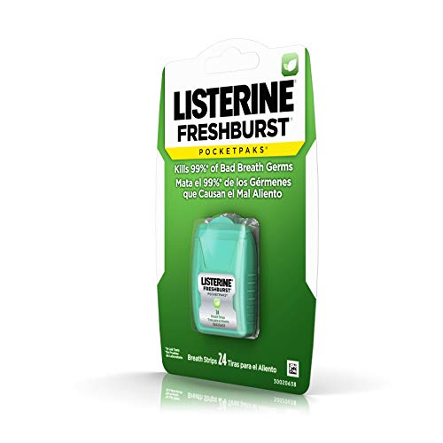 Listerine Freshburst Pocketpaks – Mint Breath Strips (24 Strips)