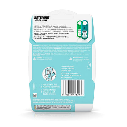 Listerine Pocketpaks Cool Mint – 24-Count (Pack of 6) | Breath Strips
