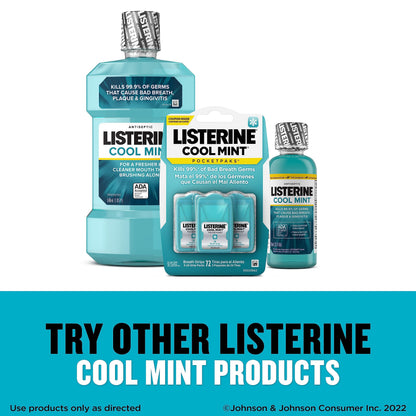 Listerine Cool Mint PocketPaks Breath Strips – 12-Pack (24 Strips Each)