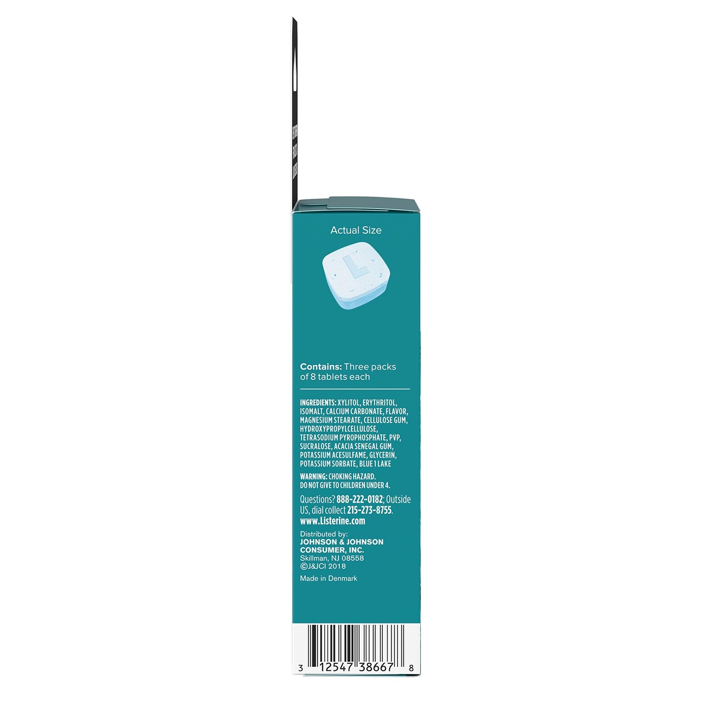 Listerine Ready! Tabs Chewable Tablets - Clean Mint, 24 Count | Fresh Breath On The Go