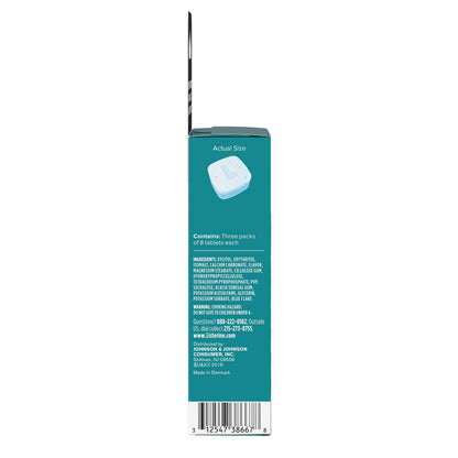 Listerine Ready! Tabs Chewable Tablets - Clean Mint, 24 Count | Fresh Breath On The Go