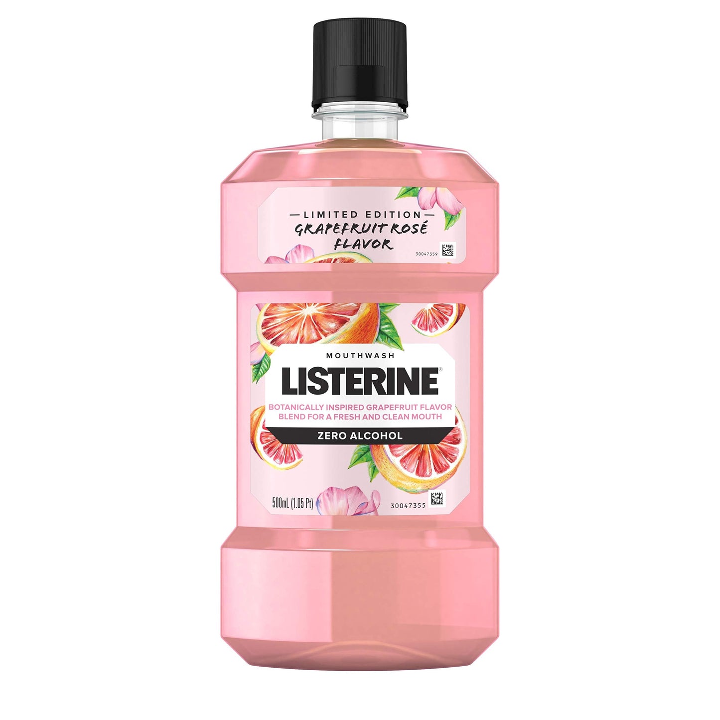 Listerine Zero Alcohol Mouthwash – Grapefruit Rose Limited Edition 500 mL | Kills 99% of Bad Breath Germs