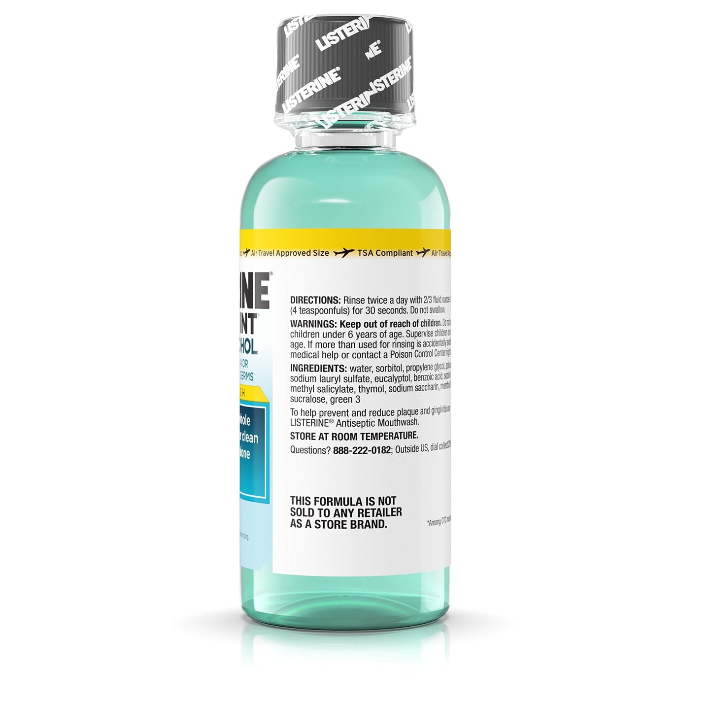 Listerine Antiseptic Zero Cavity Mouthwash – Clean Mint 3.2 oz 24-count