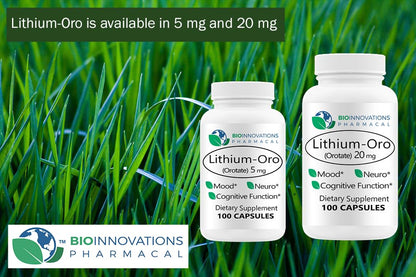 EcoIntegratives Pharmacal Lithium Orotate 5 mg - Mood, Memory & Cognitive Support | 100 Caps