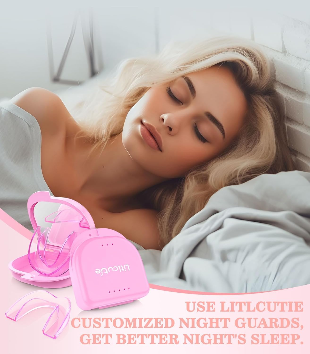 Litlcutie Large Mouth Guard for Teeth Grinding at Night – 4 Pack