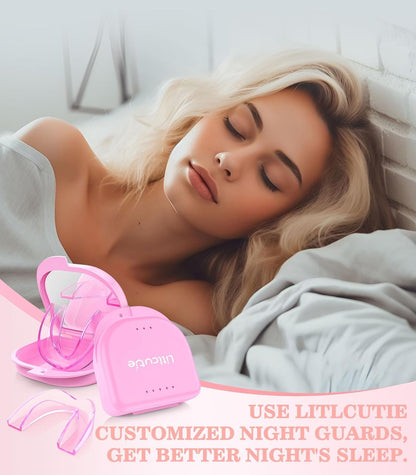 Litlcutie Large Mouth Guard for Teeth Grinding at Night – 4 Pack