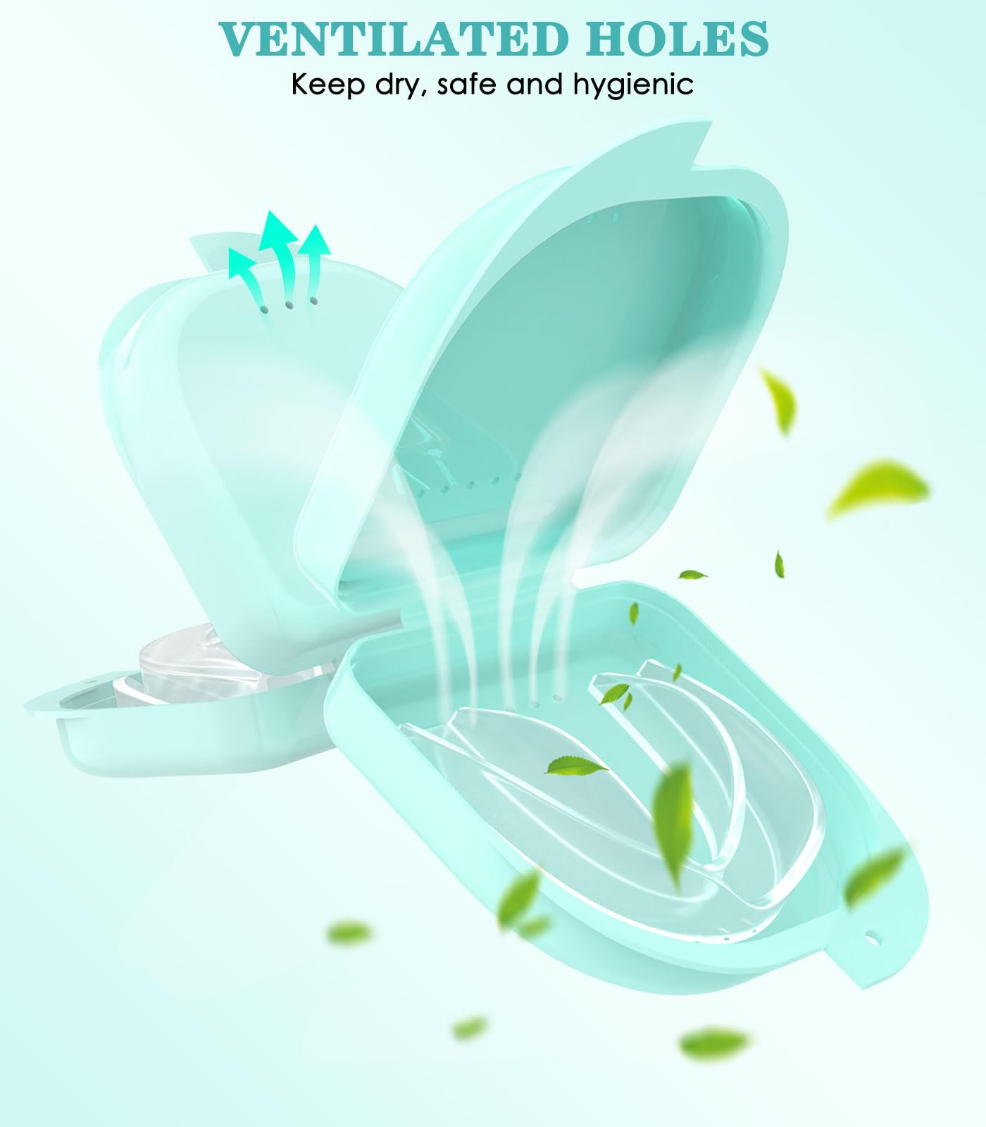 Litlcutie Mouth Guard for Teeth Grinding | Night Guard EVA Material | Small 4-Pack Transparent