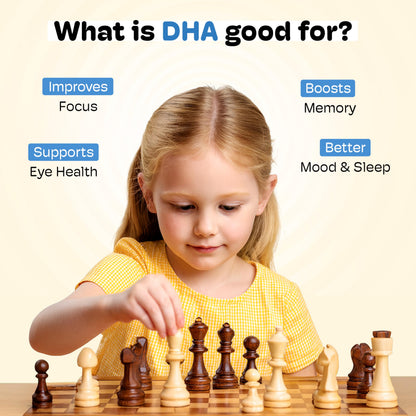 Little Joys DHA Omega-3 Brain Gummies for Kids (Ages 2–6) – 30-Day, Plant-Based, Sugar-Free, Travel-Friendly