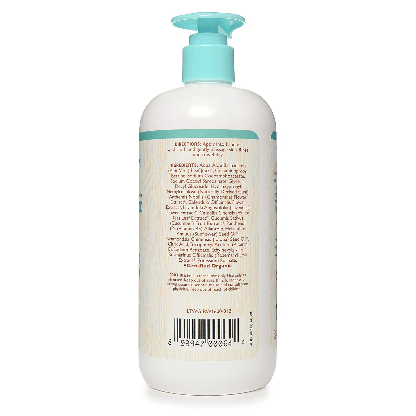 Little Twig Baby Wash – Fragrance Free, Plant-Derived Formula, 17 fl oz
