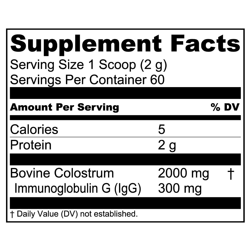 Live Conscious Colostrum Powder – Grass-Fed Bovine Colostrum + Lactoferrin