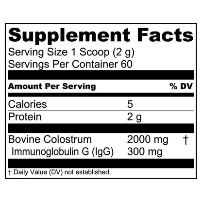 Live Conscious Colostrum Powder – Grass-Fed Bovine Colostrum + Lactoferrin