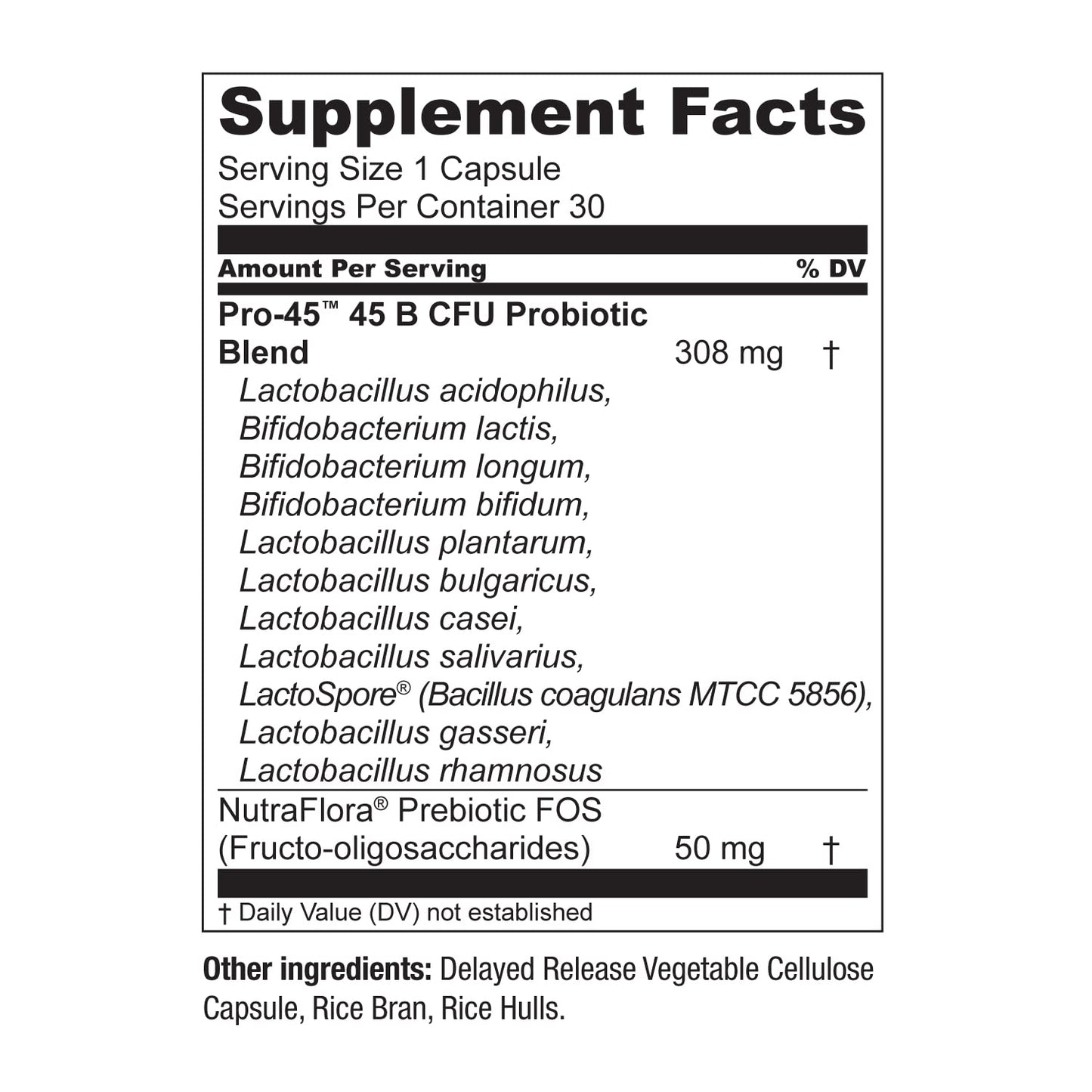 Live Conscious PRO45 Probiotic 45B CFU, 11 Strains, Dairy Free, Delayed-Release Veggie Caps | 2-Pack