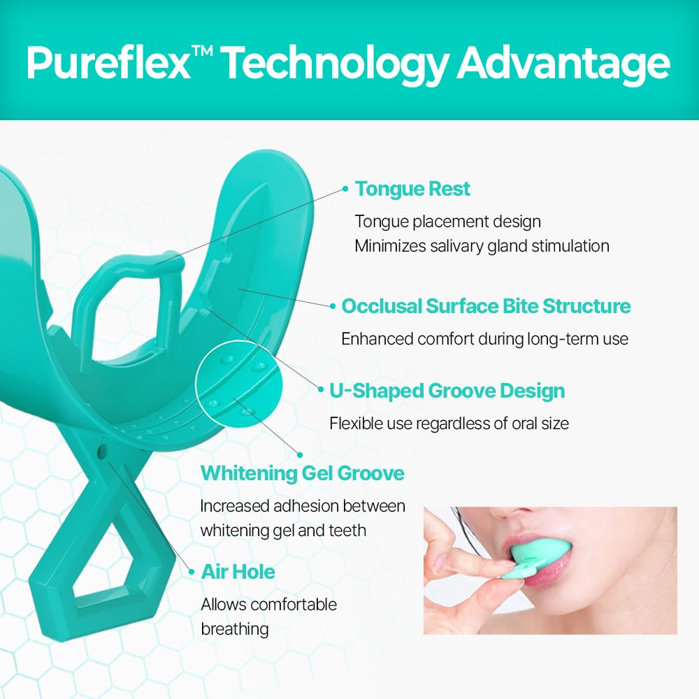 Live Orals PureDia Teeth Whitening Kit – Gel & Mouthpiece (28 Treatments) | Dentist-Formulated for Sensitive Teeth