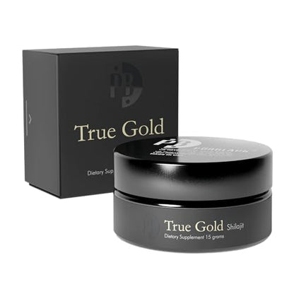 Pürblack Live Resin Pure Gold Shilajit – Organic, 80+ Minerals, USA Made | 30 Servings