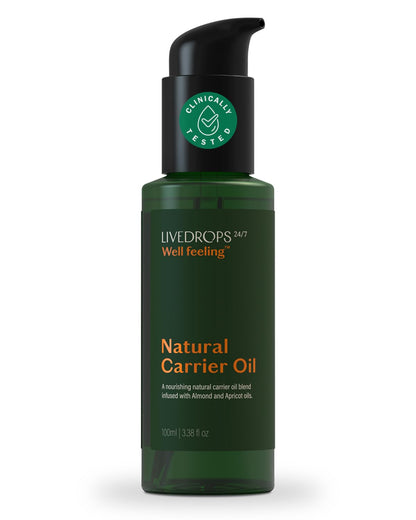 Livedrops 24/7 Unscented Carrier Oil – Cold-Pressed, Vegan, Odorless
