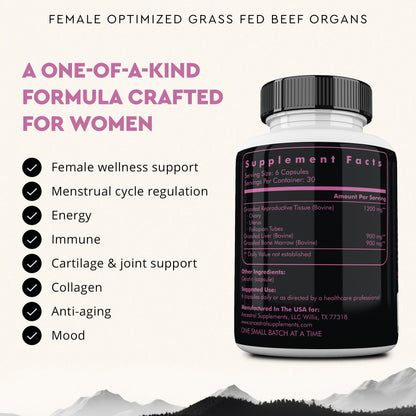 Beef Organ Supplement for Women – Hormone Balance, Energy & Wellness