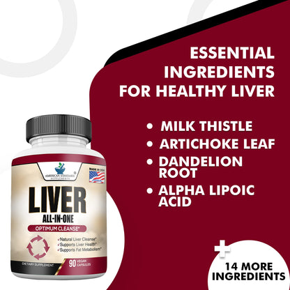 Liver Cleanse & Detox – Liver Supplement & Support | Milk Thistle, Turmeric & More