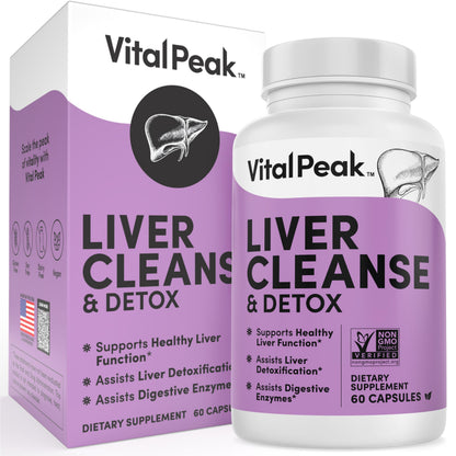 Liver Cleanse Detox & Repair – Liver Health Support (Milk Thistle, Berberine) – 60 Capsules