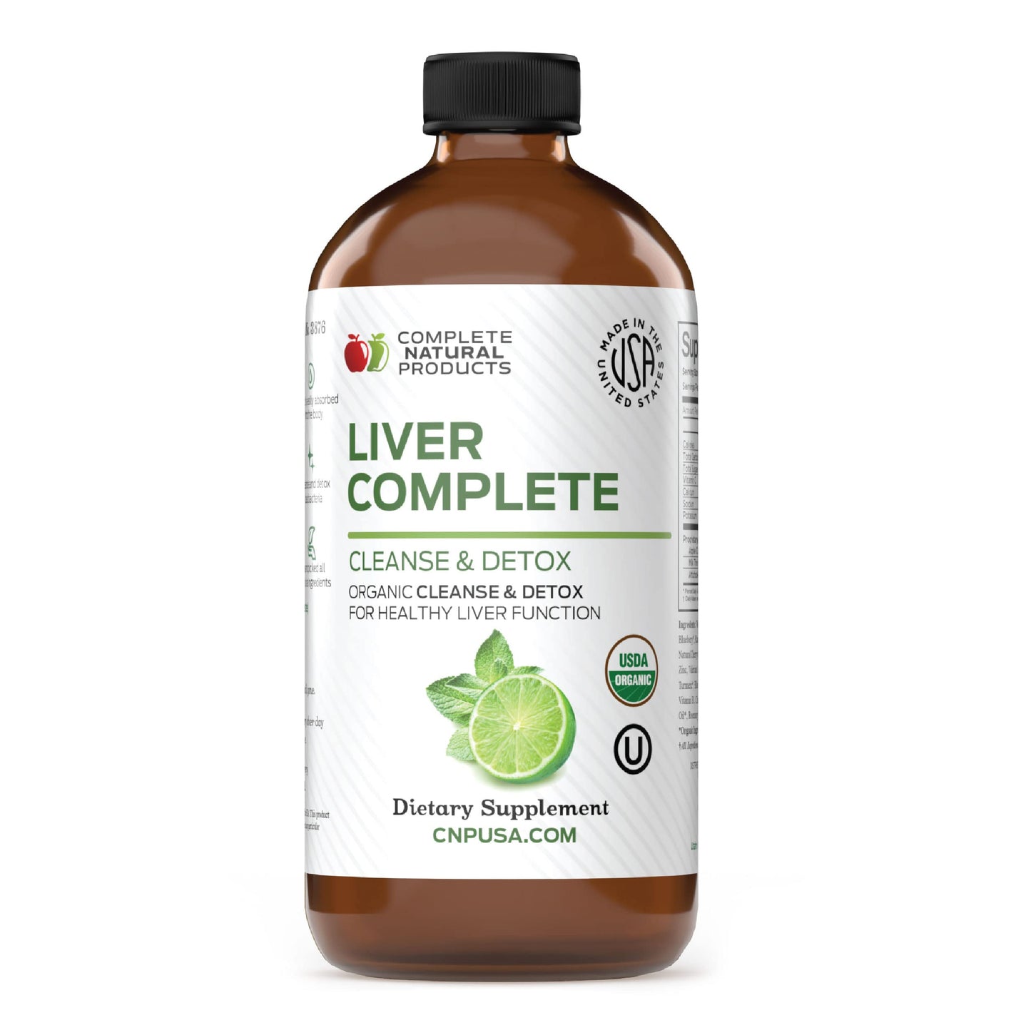 Complete Natural Products Liver Complete 12oz – Organic Liquid Liver Support & Detox