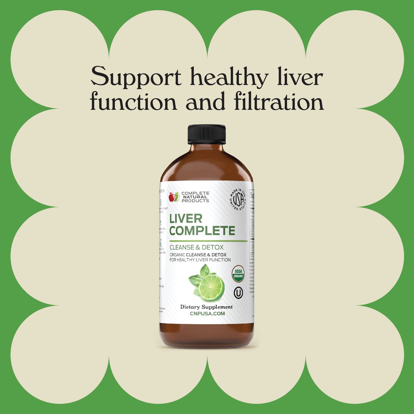 Complete Natural Products Liver Complete 12oz – Organic Liquid Liver Support & Detox