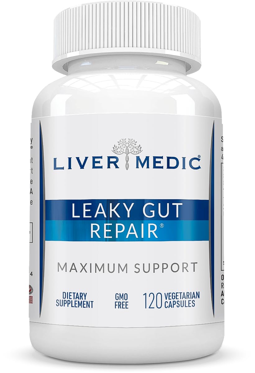 Liver Medic Leaky Gut Repair – Natural Gut Health Support (1000mg, 120 Caps)