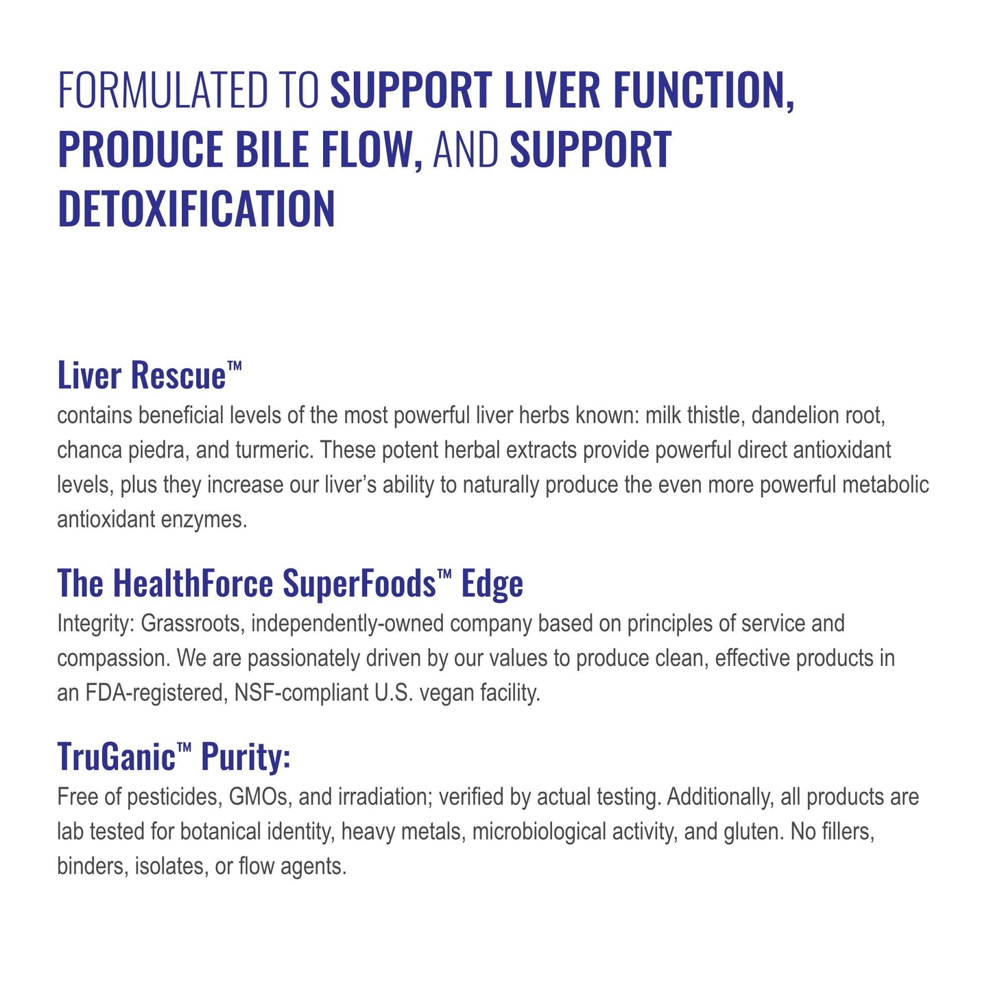 HealthForce SuperFoods Liver Rescue - Natural Liver Cleanse with Milk Thistle & Dandelion Root | Gluten-Free & Vegan | 120 Capsules