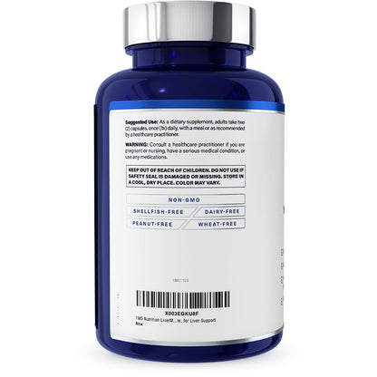 1MD Nutrition LiverMD - Liver Support Supplement with Siliphos Silybin & NAC | 60 Capsules